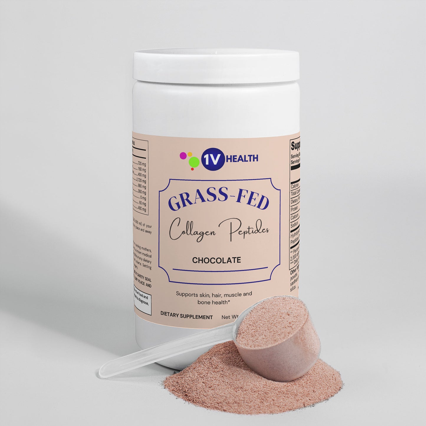 Grass-Fed Collagen Peptides Powder (Chocolate)