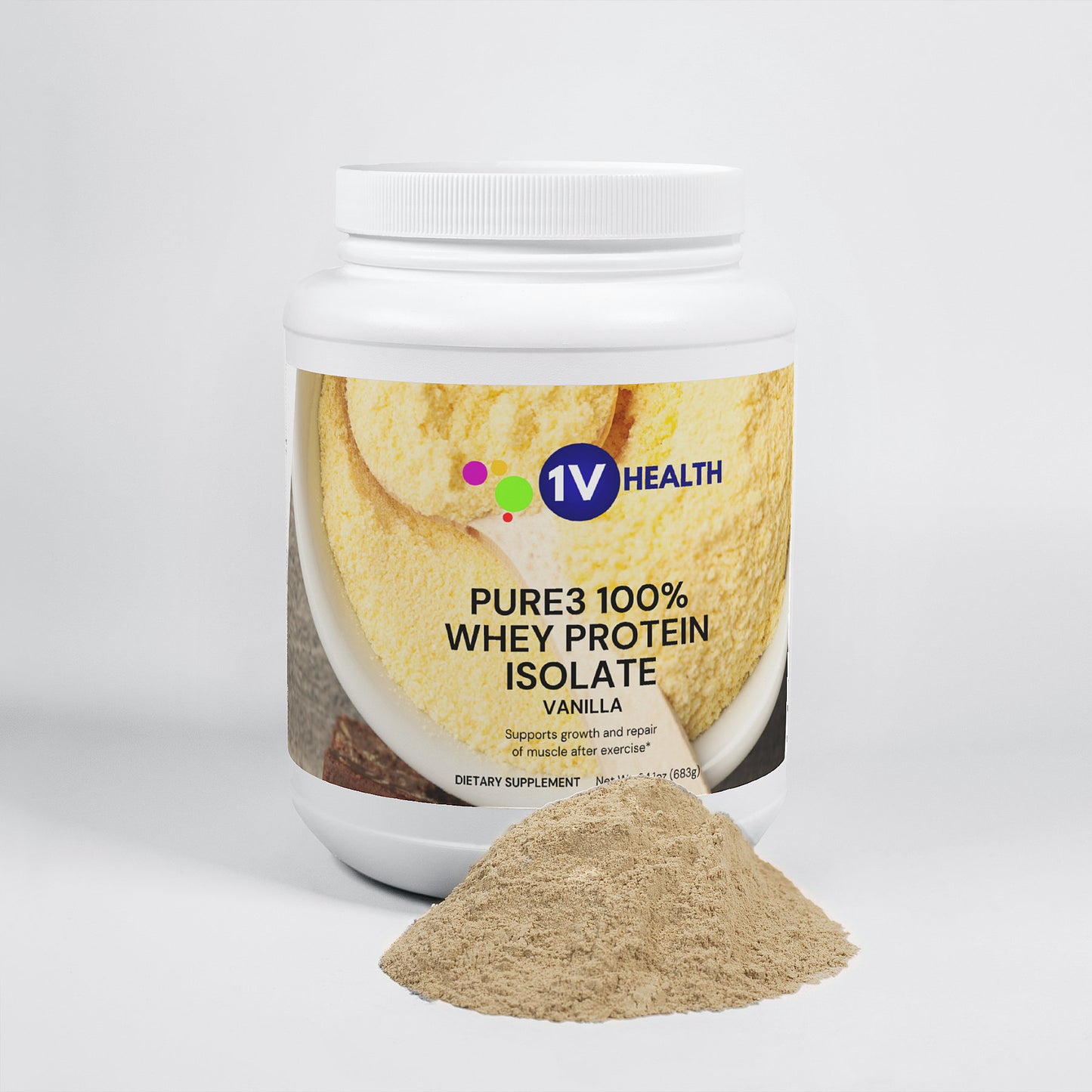 Pure3 100% Whey Protein Isolate (Vanilla)